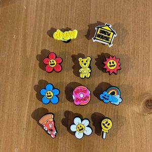 Drew House Justin Bieber inspired 11 Piece lot Shoe Charms for Crocs& bracelets